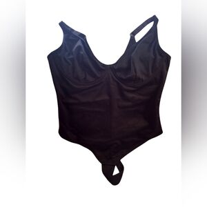 New! Black One Piece Thong Shapewear/Bodysuit